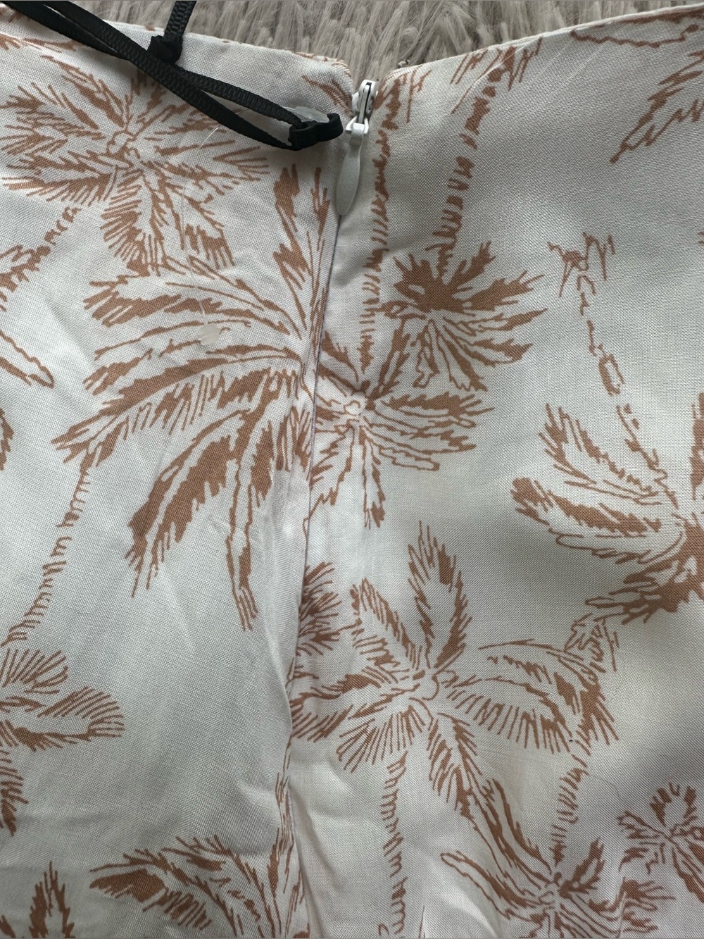1.STATE Palm Print Tiered Ruffle Mini Skirt Medium Resort Vacation NWT - Picture 5 of 10